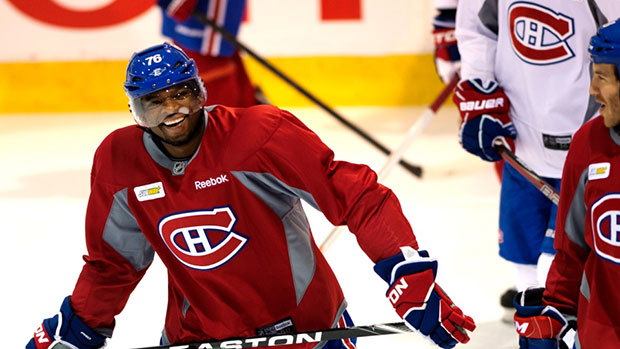 MONTREAL CANADIENS HABS NHL RED REEBOK PRACTICE HOCKEY JERSEY SIZE MEDIUM